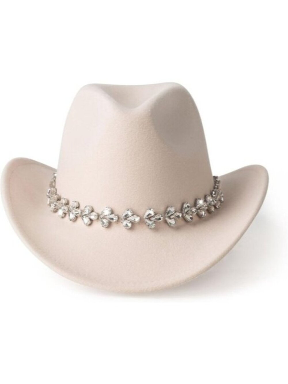 Rhinestone Western Cowboy Hat Women Fedora Fedora Belt Concert Festival Cap